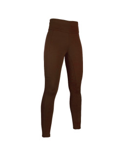 Leggings Cosy fond silicone femme HKM marron foncé