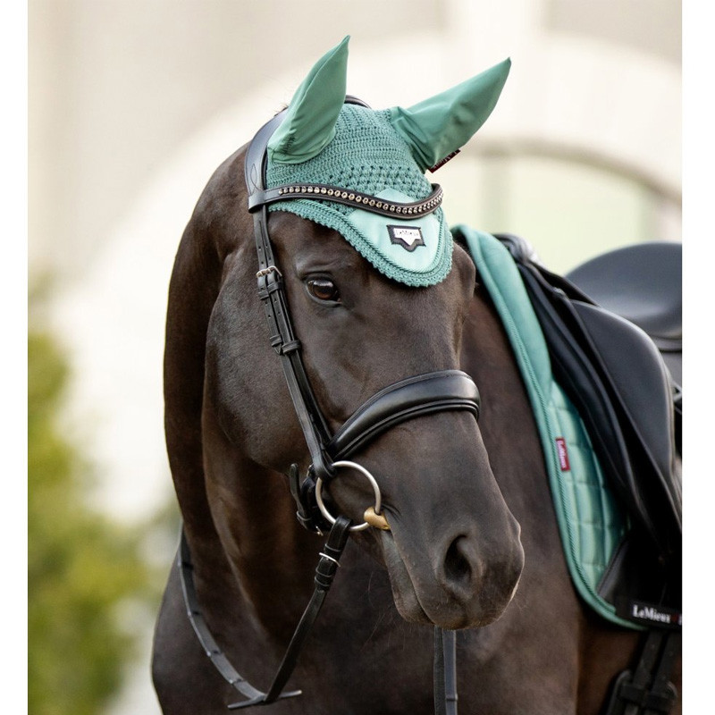 Bonnet cheval Loire Satin Lemieux sauge 1
