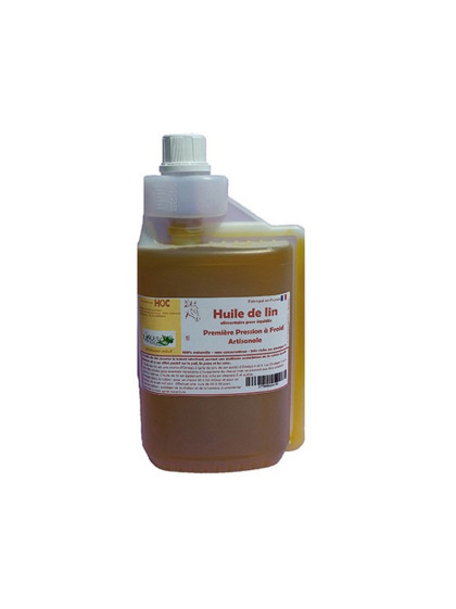 Huile de lin artisanale 1L HOC Ungula Naturalis