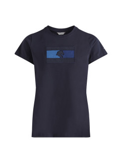 T-Shirt stylé à col rond Tommy Hilfiger marine