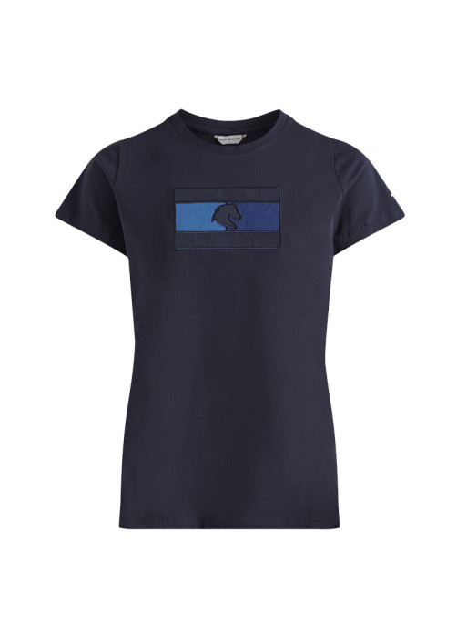 T-Shirt stylé à col rond Tommy Hilfiger marine