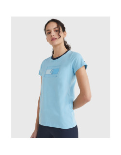 T-Shirt stylé à col rond Tommy Hilfiger bleu clair 1