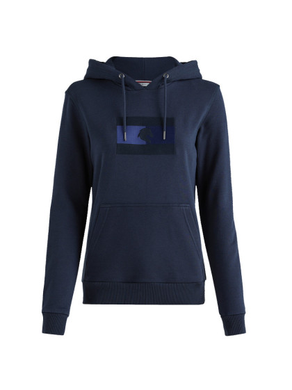 Sweat à capuche logo brodé Tommy Halfiger Equestrian marine