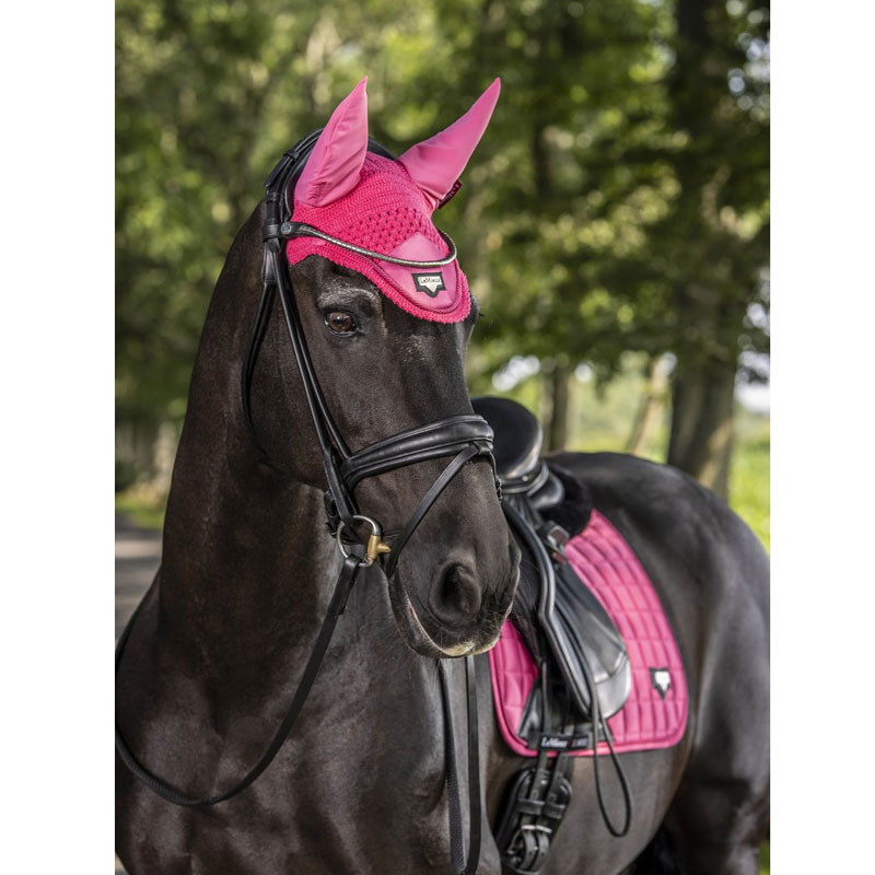 Bonnet cheval Loire Satin LeMieux Pastèque 1