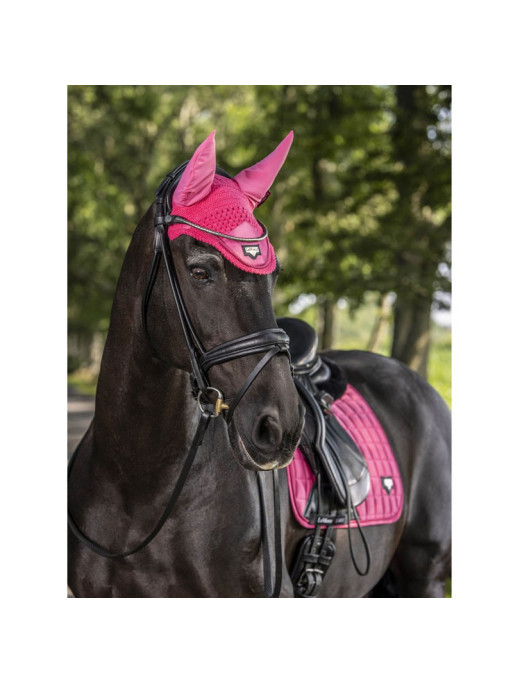 Bonnet cheval Loire Satin LeMieux Pastèque 1