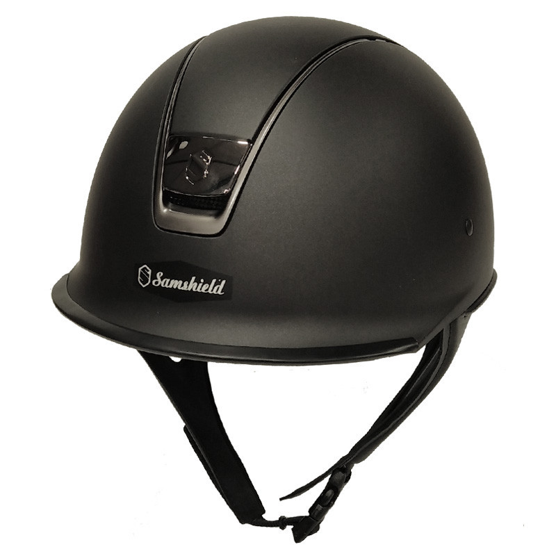 Casque Shadowrace matt liseré titanium Samshield face Casque Shadowrace matt liseré titanium Samshield face