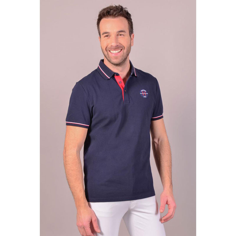 Polo Pampelonne Spring 22 homme Harcour marine