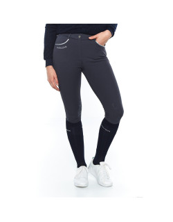 Pantalon Jaltika fix system grip Femme Rider Harcour gris avant porté