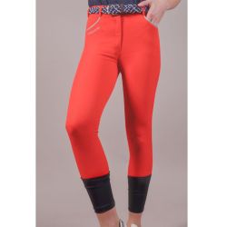 Pantalon Jaltika fix system grip Femme Rider Harcour corail avant porté