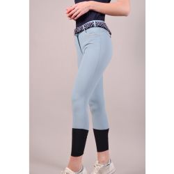 Pantalon Jaltika fix system grip Femme Rider Harcour bleu avant porté