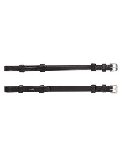 Montants de mors en cuir plat Equiline noir