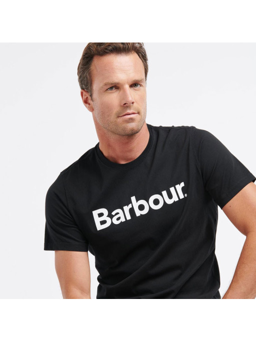 T-shirt Logo Tee Barbour noir 1
