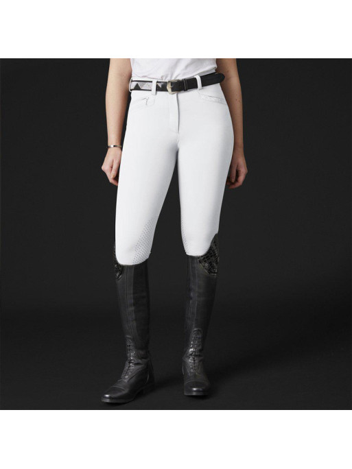 Pantalon d'équitation Ester GTK Mountain Horse blanc fond noir