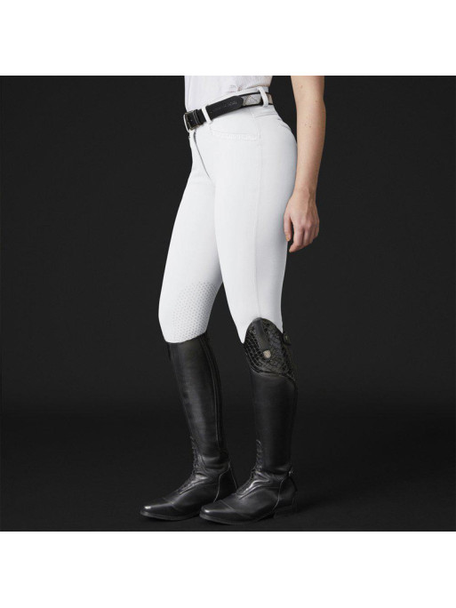 Pantalon d'équitation Ester GTK Mountain Horse blanc fond noir 1