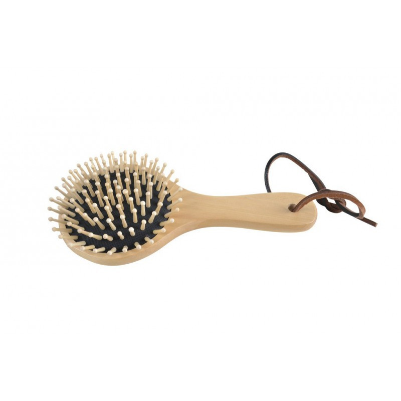 Brosse à Crins Pour Chevaux Grand Modèle - Picots En Bois Sur Coussin D'air, Longueur 250 Mm