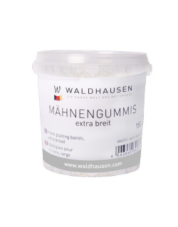 Élastiques extra larges pour crinière Waldhausen blanc