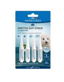 Pipettes répulsives et anti-stress chiens Francodex