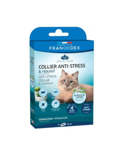 Collier répulsif et anti-stress chaton et chat Francodex