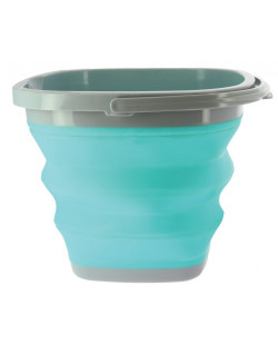 Seau pliant 10L Soft Fun Hippotonic vert néon bleu néon