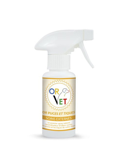 Spray Or-Puces et tiques 125ml Or-Vet