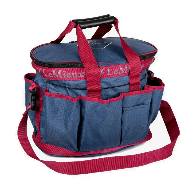 Sac De Toilettage LeMieux Elite ProKit Lite – Sac Portable Bordeaux, Plusieurs Compartiments, Bandoulière Réglable, Pour Voyage Et Maison