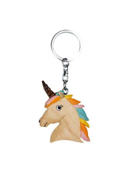 Porte-clés tête de licorne Waldhausen