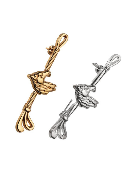 Épingle à cravate "Fouet, Tête de cheval"
