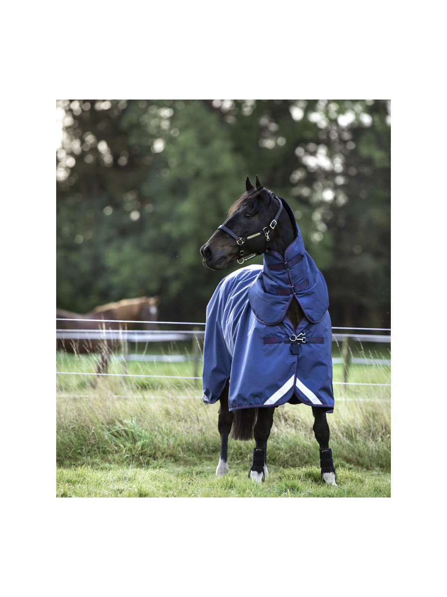 Couverture Rambo Optimo Turnout 2022 avec liner + couvrecou Horseware