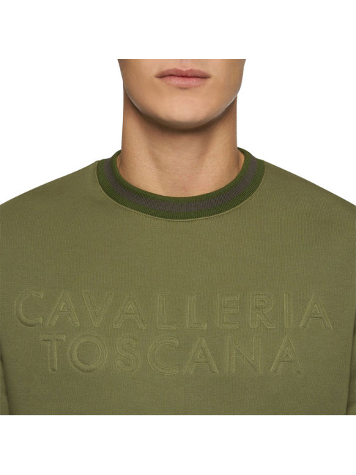 Pull Crew logoté homme Cavalleria Toscana