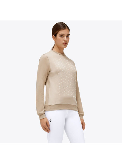 Sweatshirt Crew Neck en coton piqué Cavalleria Toscana