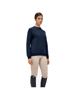 Sweatshirt Crew Neck en coton piqué Cavalleria Toscana