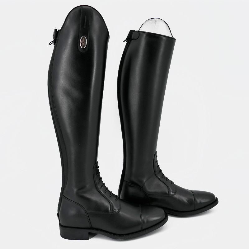 Bottes tricolore smooth noir medium courtes semelle caoutchouc De Niro