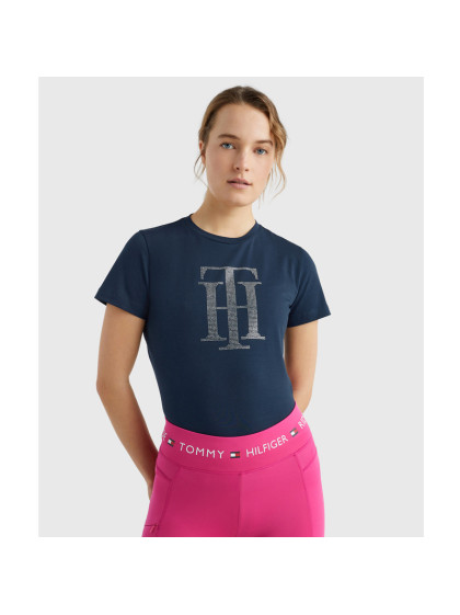 T-Shirt TH Rhinestone Tommy Hilfiger Equestrian