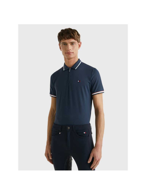 Polo Performance Zip homme Tommy Hilfiger Equestrian