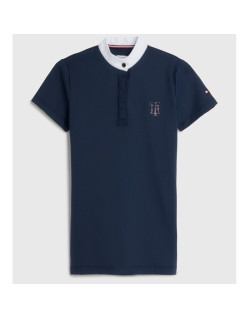 T-Shirt concours à manches courtes Rhinestone Performance Tommy Hilfiger Equestrian