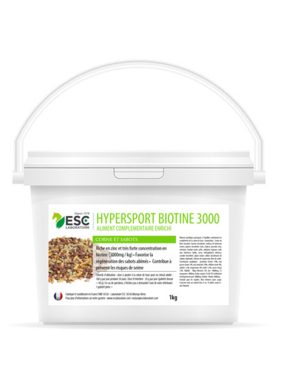 Complément alimentaire Hypersport biotine 3000 1kg ESC