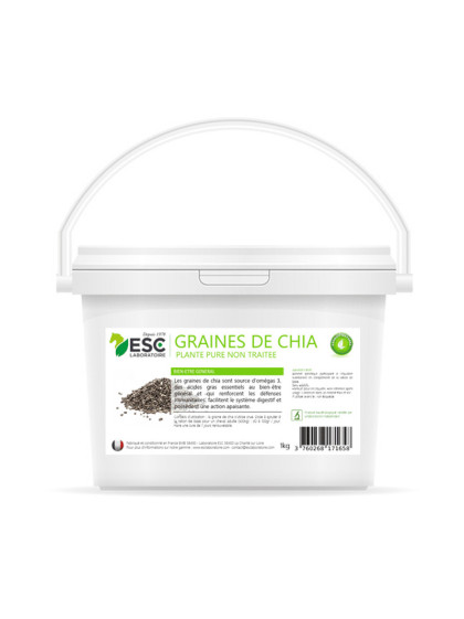 Complément alimentaire graines de Chia 1kg ESC