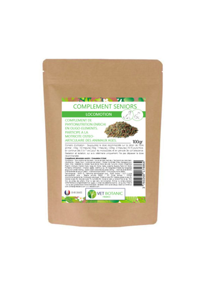 Complément seniors pour chat et chien 100g Vet Botanic