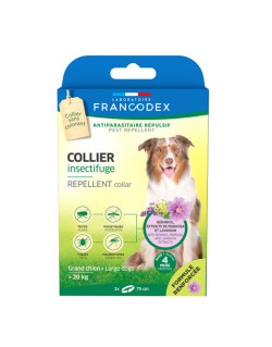 Collier insectifuge formule renforcée grand chien Francodex