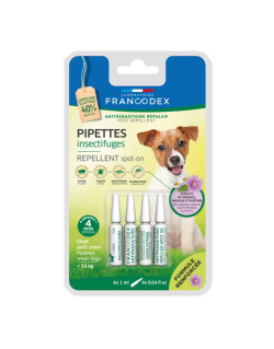 Pipettes insectifuges Spot-On chiot / petit chien x4 Francodex