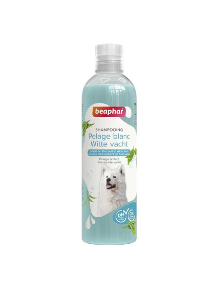 Shampoing Essentiel pelage blanc chien 250ml Beaphar