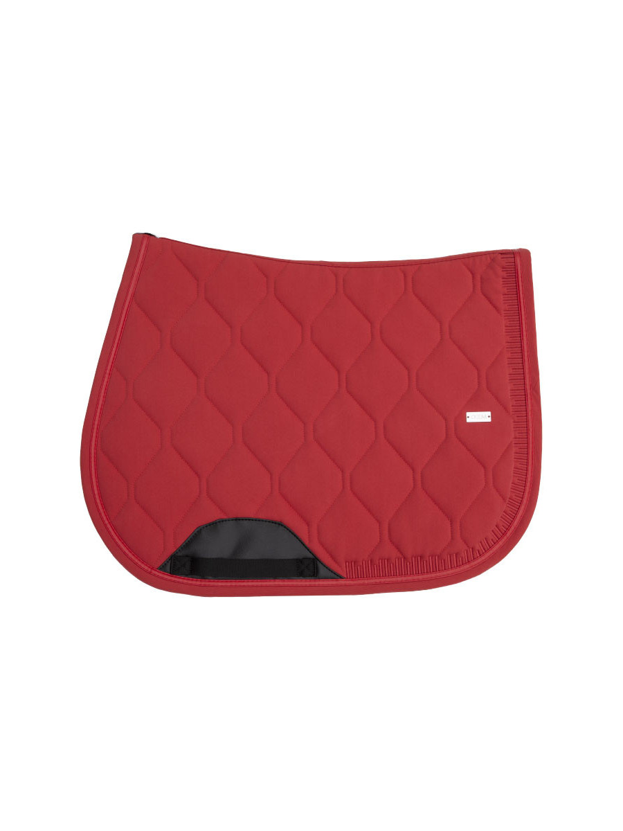 EQUITHÈME Tapis de Selle Classic de Saut Rouge
