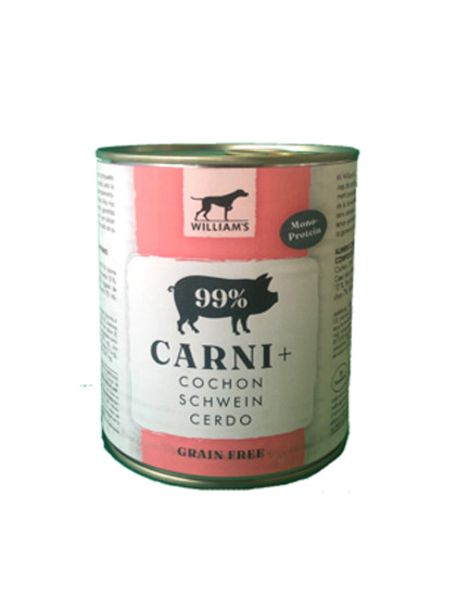 Pâtée William's Carni + cochon 800g
