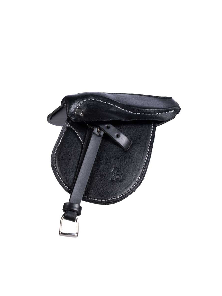 Selle Brazoline Café Racer 2 marron vieilli coutures droites marrons liseret noir - Pièces