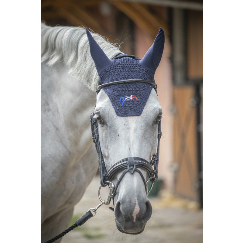 Bonnet Glitter Mesh, Navy - Platinum Pure