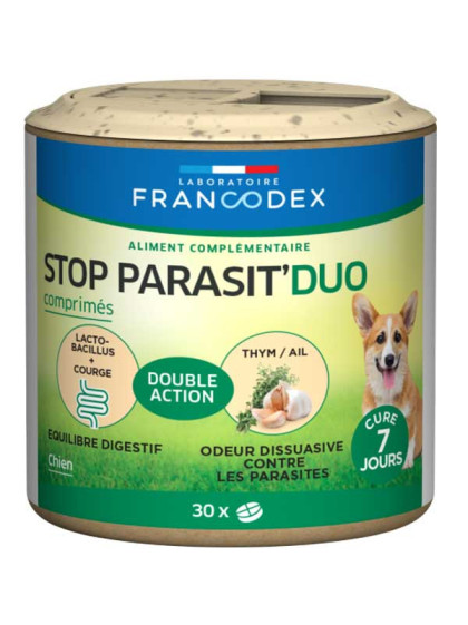 Comprimés x30 Stop Parasit'Duo petit chien Francodex