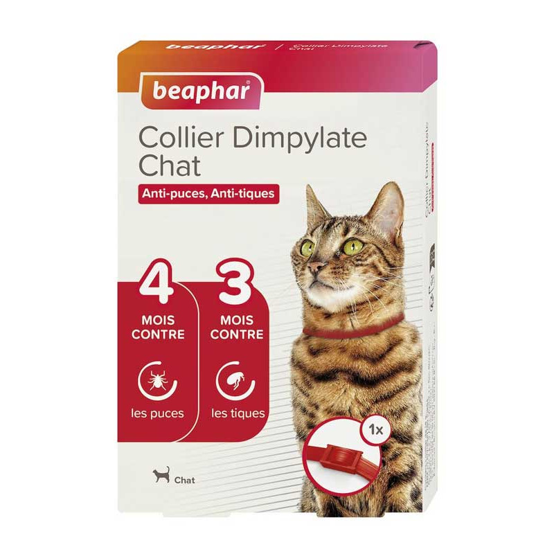 Collier Dimpylate chat Beaphar - Antiparasitaire
