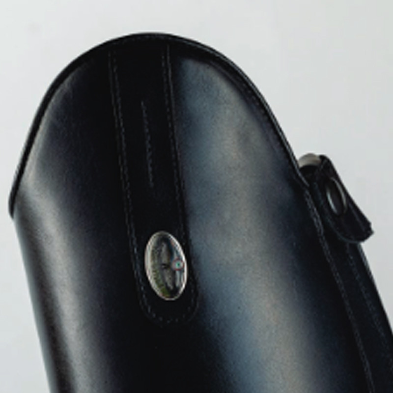 Bottes Salentino cuir lisse sans lacets noir De Niro