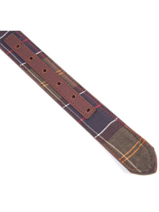 Ceinture réversible cuir et Tartan Barbour