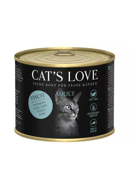 Pâtée pour chat adulte Poisson pur 200g Cat's Love